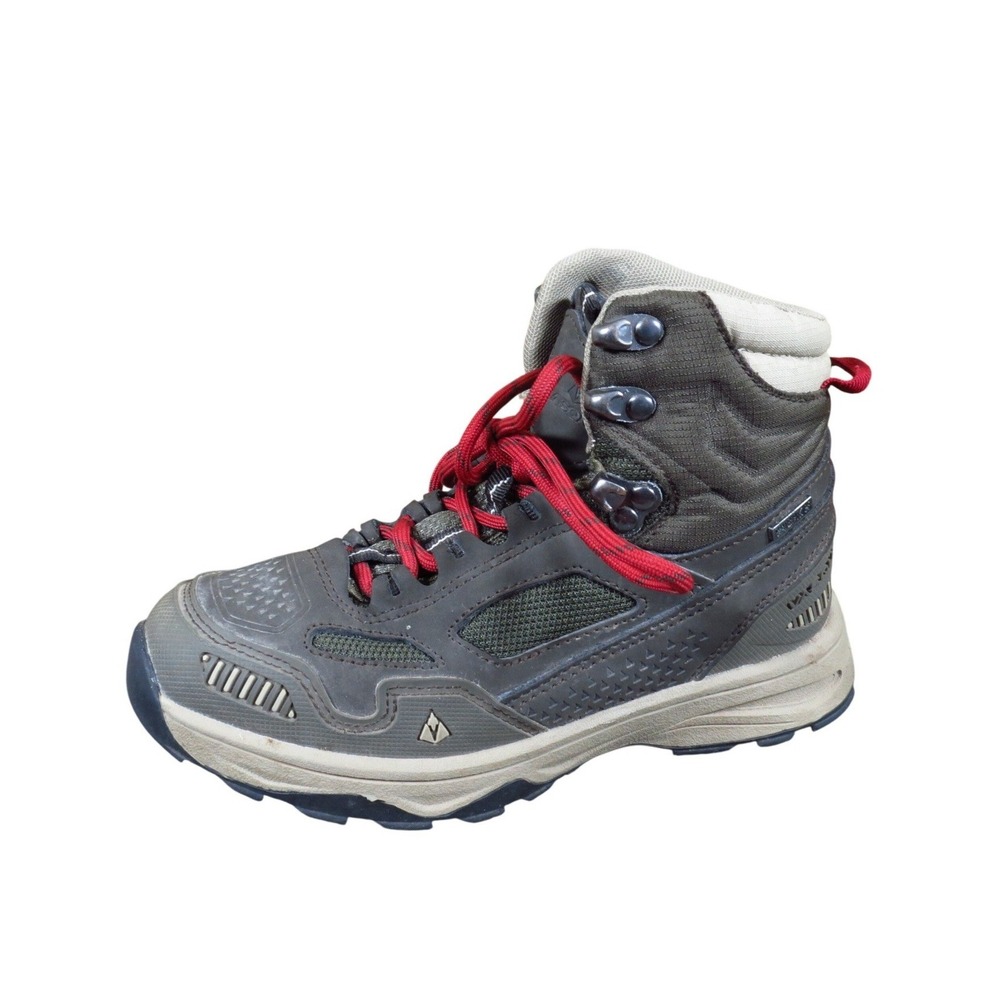 Vasque Breeze AT UltraDry Kids Hiking Boots Size 1 Outdoor Trail Brown Red